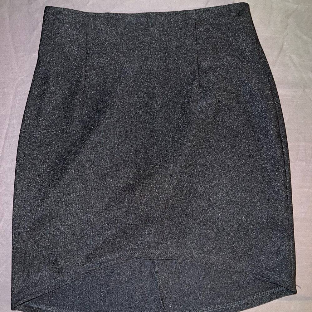 Black mini skirt